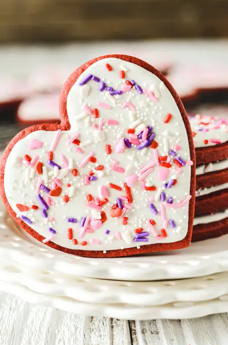 Red Velvet Sugar Cookies