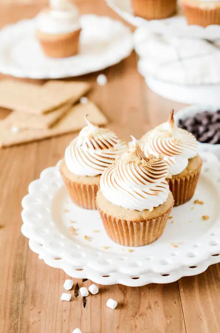 Roasted S'mores Cupcakes