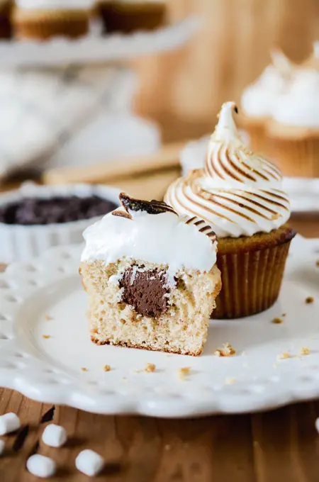 Roasted S'mores Cupcakes