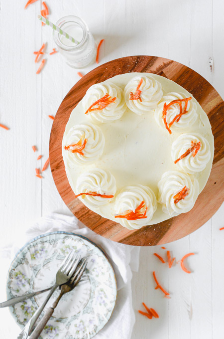 Spiced Carrot Cake with Vanilla Bean Cream Cheese Frosting