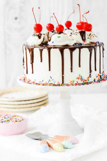 Brownie A La Mode Layer Cake