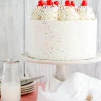 Confetti Layer Cake with Confetti Buttercream