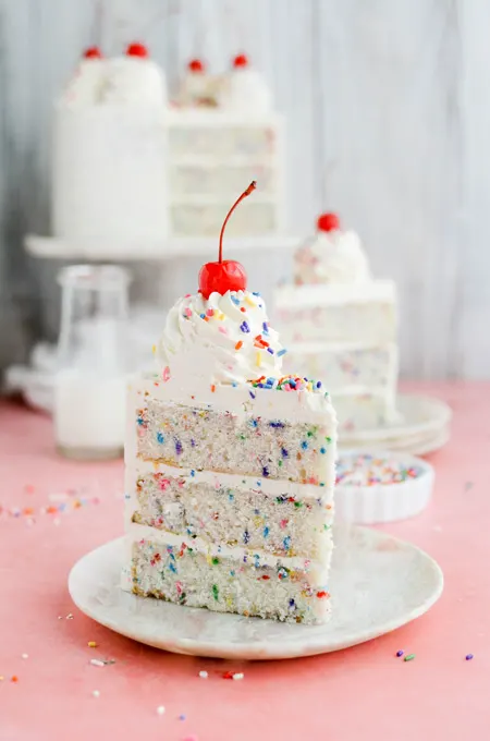 Confetti Layer Cake with Confetti Buttercream