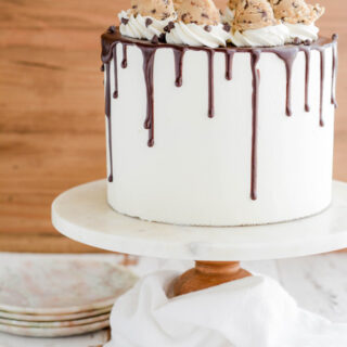 Chocolate Chip Cookie Dough Layer Cake