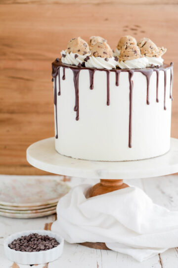 Chocolate Chip Cookie Dough Layer Cake