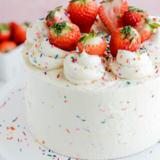 Strawberry Confetti Cake