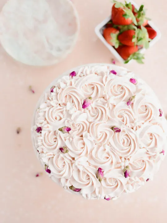 Strawberry Rose Cake