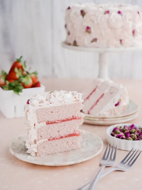 Strawberry Rose Cake