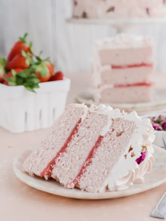 Strawberry Rose Cake