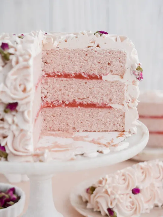 Strawberry Rose Cake