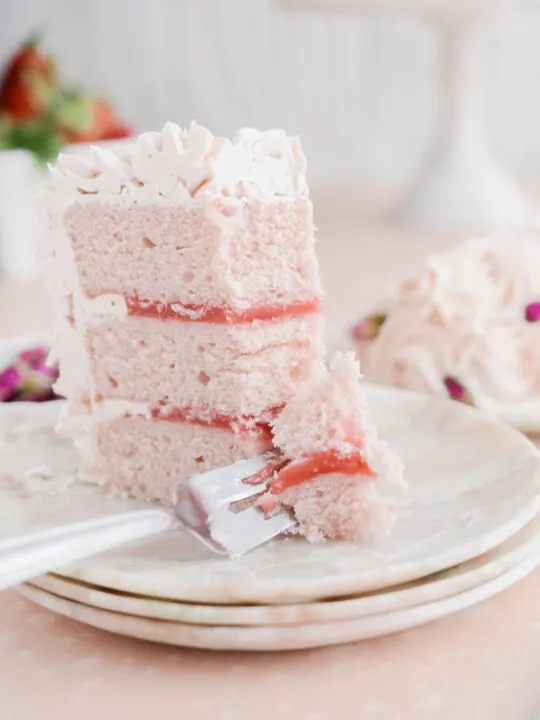 Strawberry Rose Cake