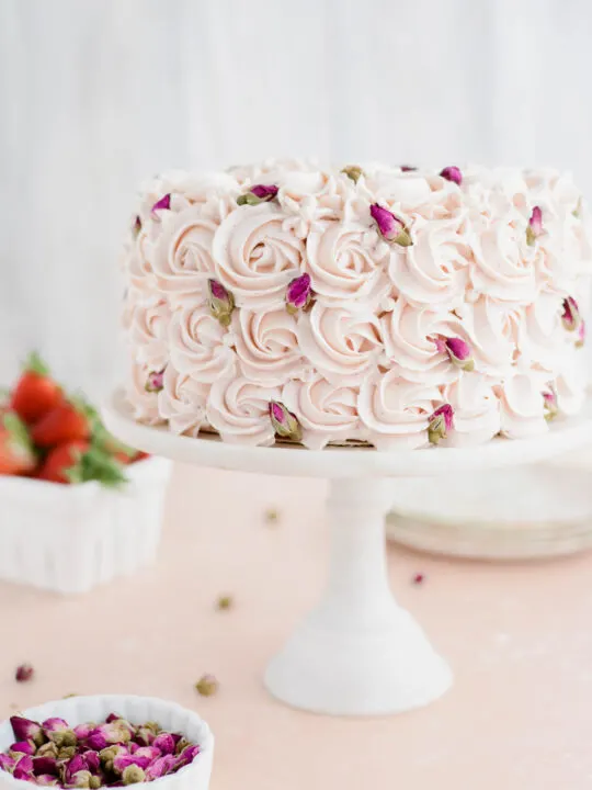 Strawberry Rose Cake