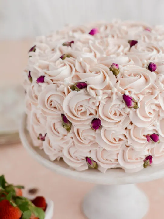 Strawberry Rose Cake