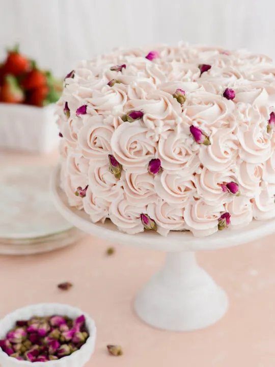 Strawberry Rose Cake