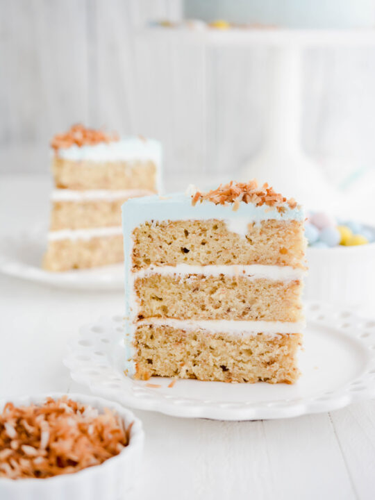 Toasted Coconut Easter Cake