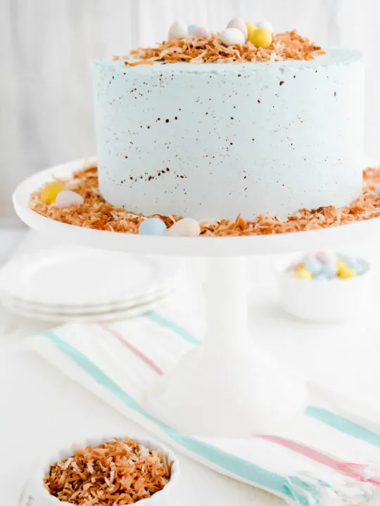Toasted Coconut Easter Cake