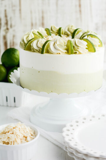 Lime and Coconut Layer Cake