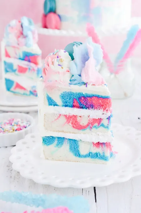 Cotton Candy Layer Cake - The Cake Chica