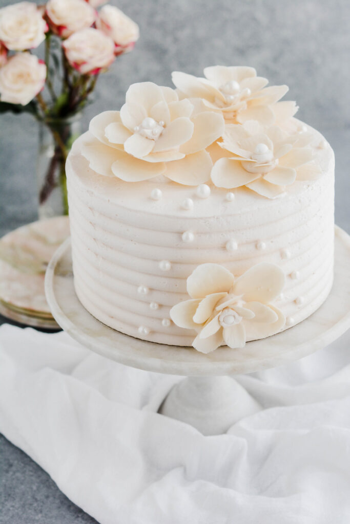 White Chocolate Rose Cake The Cake Chica