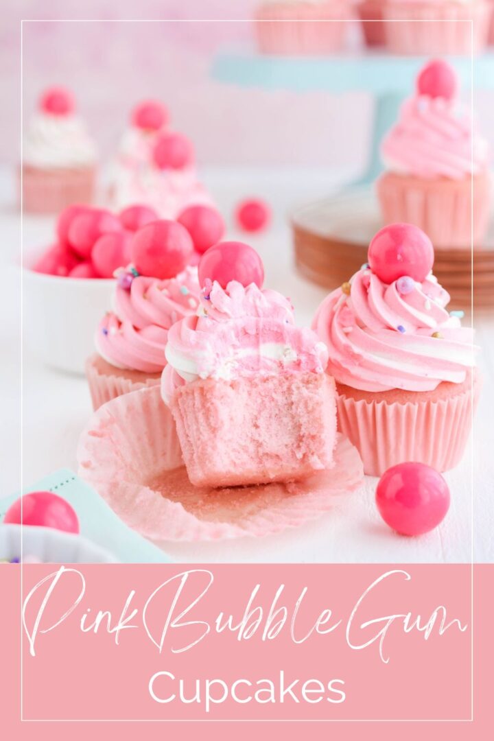 Pink Bubble Gum Cupcakes - The Cake Chica