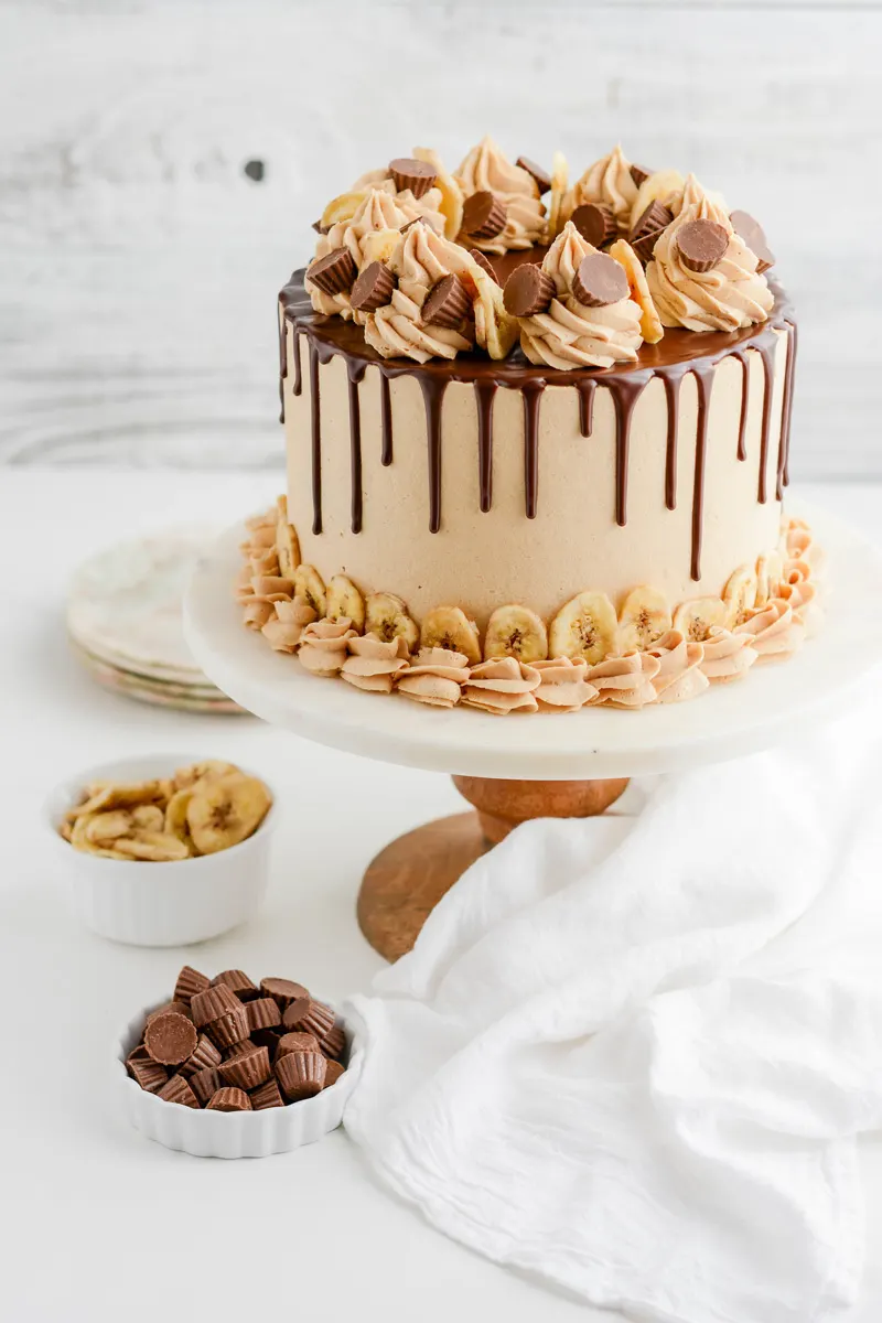 Peanut Butter Banana Cake - The Cake Chica