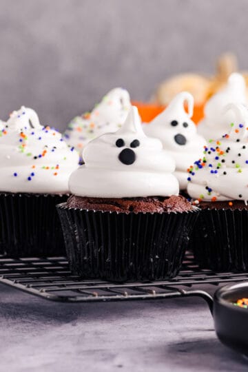 Devil's Food Ghost Cupcakes cover image.