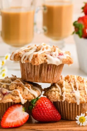 Homemade Strawberry Muffins cover image.